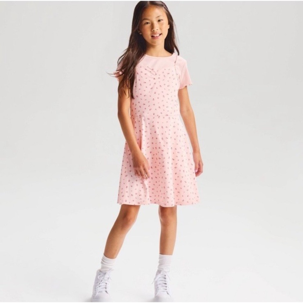 Girls' Ballerina Knit Skort Dress Cat & Jack Pink Large 10/12